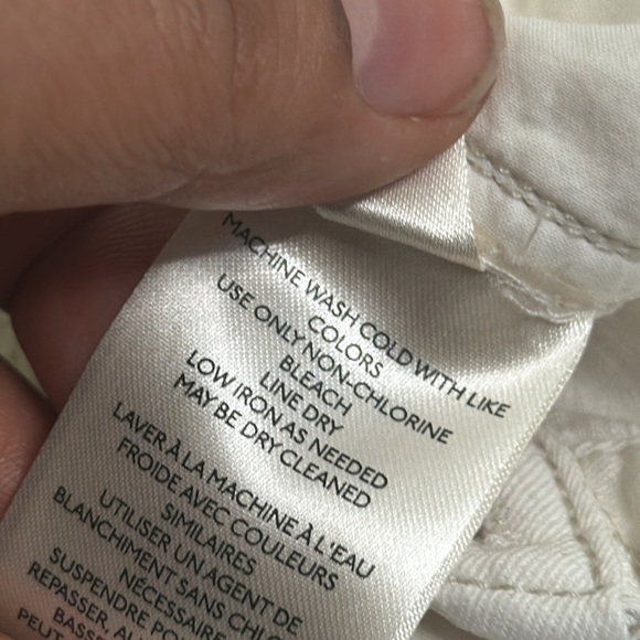 By Anthropology RYanne white utility jumpsuit wide leg large/14 button pockets - Picture 12 of 15